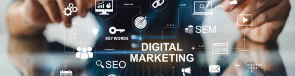 Digital Marketing on screen