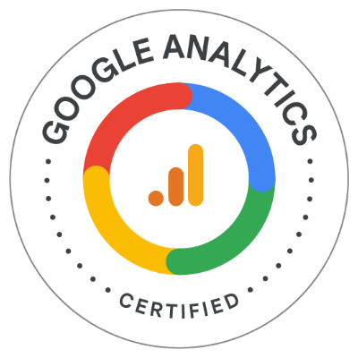 Google analytics certified badge