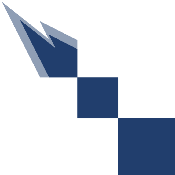 Impact IQ Marketing meteor logo in dark blue color Impact IQ Marketing meteor logo in dark blue color