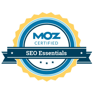 moz certified seo essentials badge