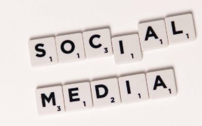 social media on scrabble pieces
